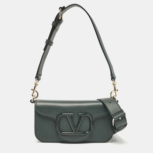 Dark Leather Small Loco Shoulder Bag - Valentino - Modalova