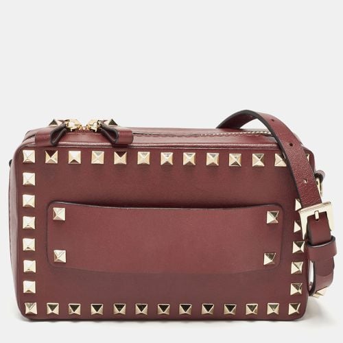 Leather Rockstud Camera Crossbody Bag - Valentino - Modalova