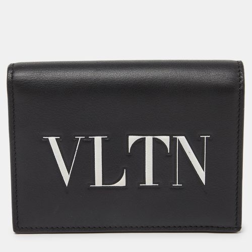 Leather VLTN Bifold Card Case - Valentino - Modalova