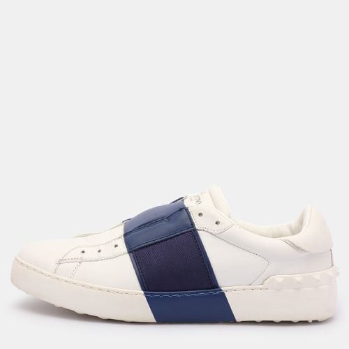 Blue Leather Rockstud Slip On Sneakers Size 38.5 - Valentino - Modalova