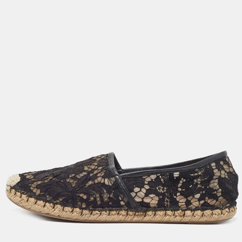 Mesh and Lace Espadrille Flats Size 40 - Valentino - Modalova