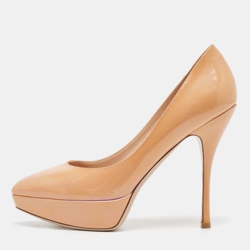 Patent Leather Platform Pumps Size 38 - Valentino - Modalova