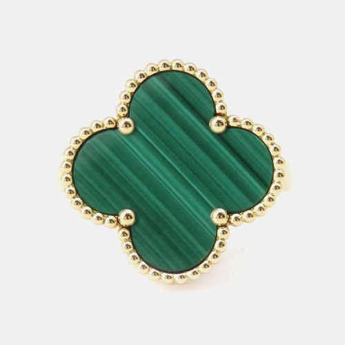 K Gold and Malachite Magic Alhambra Ring EU 61 - Van Cleef & Arpels - Modalova