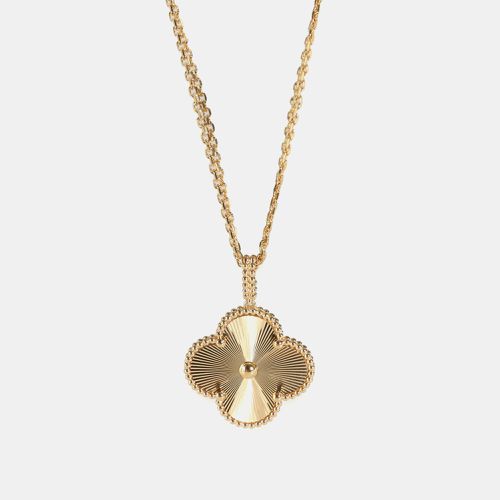 K Gold Magic Alhambra Guilloche Necklace - Van Cleef & Arpels - Modalova