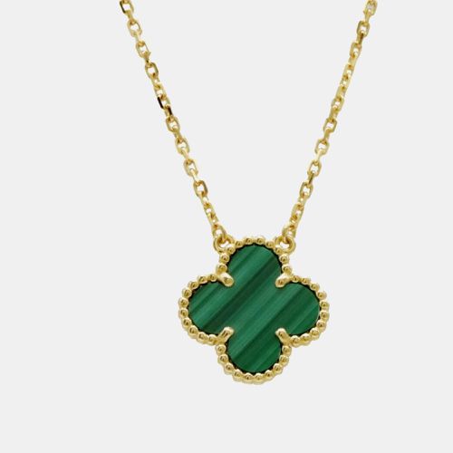 K Gold Malachite Alhambra Necklace Pendant VCARO9VA00 - Van Cleef & Arpels - Modalova