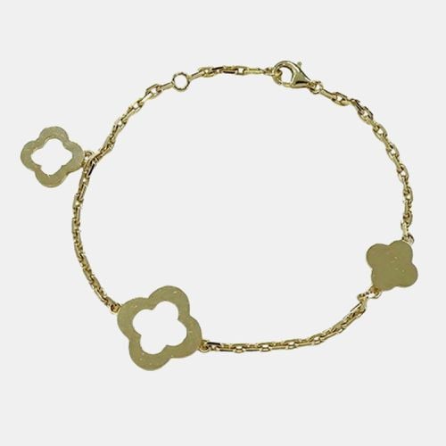 Gold Polished 750YG 3 Motifs Byzantine Alhambra Bracelet - Van Cleef & Arpels - Modalova