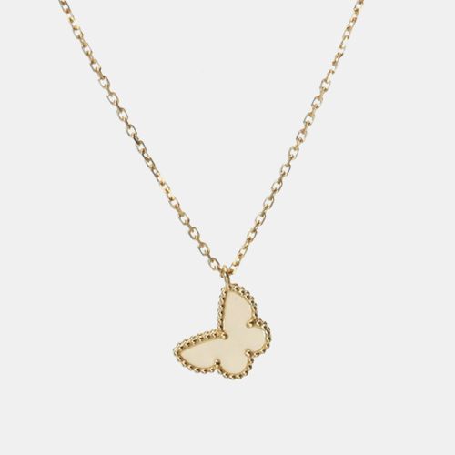 K Gold Sweet Alhambra Papillon Shell Necklace - Van Cleef & Arpels - Modalova