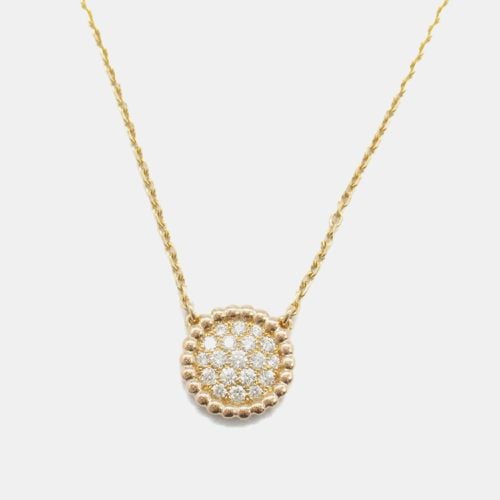 K Gold and Diamond Perlée Pendant Necklace - Van Cleef & Arpels - Modalova