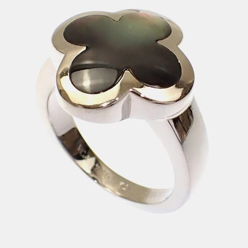 K Gold and Grey Mother of Pearl Pure Alhambra Ring EU 52 - Van Cleef & Arpels - Modalova