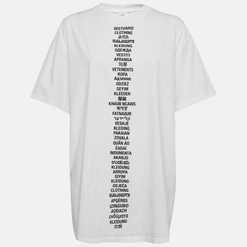 Clothing Translated Print Cotton T-Shirt M - Vetements - Modalova