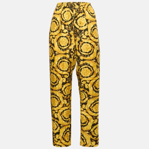 Silk Greca Border Barocco Pyjama Pants M - Versace - Modalova