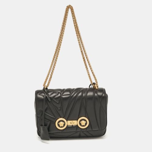 Quilted Leather Icon Shoulder Bag - Versace - Modalova