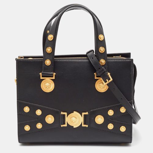 Leather Medusa Tribute Tote - Versace - Modalova