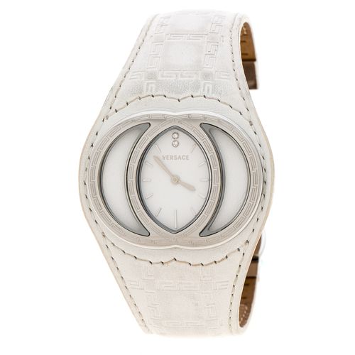 Stainless Steel Eclissi 74Q Women's Wristwatch 39 mm - Versace - Modalova