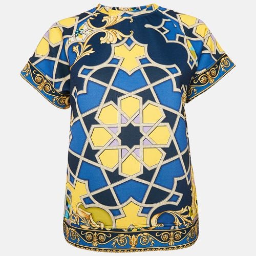 Printed Jersey Neoprene T-Shirt S - Versace Collection - Modalova