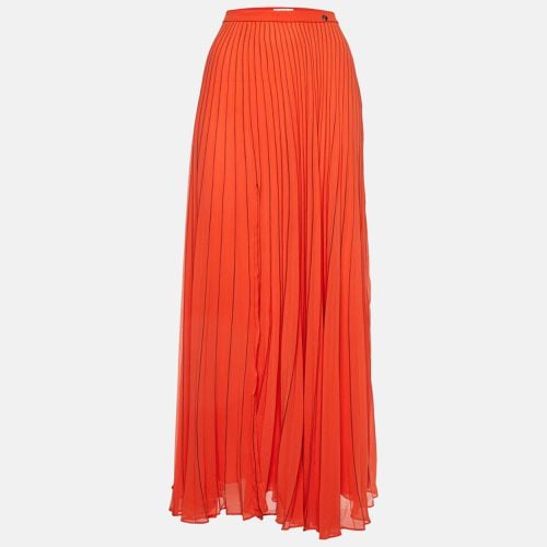 Georgette Pleated Maxi Skirt M - Versace Collection - Modalova