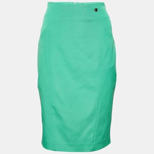 Stretch Crepe Pencil Skirt L - Versace Collection - Modalova