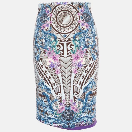 Printed Knit Midi Fitted Skirt S - Versace Collection - Modalova