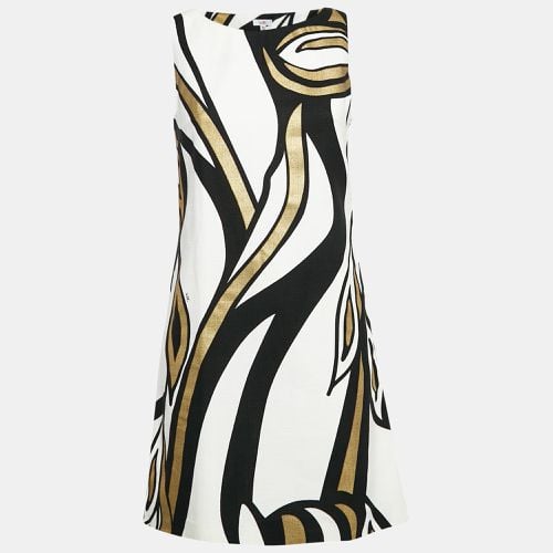 Abstract Print Cotton Blend Mini Dress S - Versace Jeans Couture - Modalova