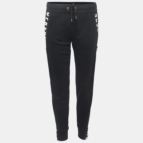 Logo Print Cotton Side Zip Detailed Joggers S - Versus Versace - Modalova