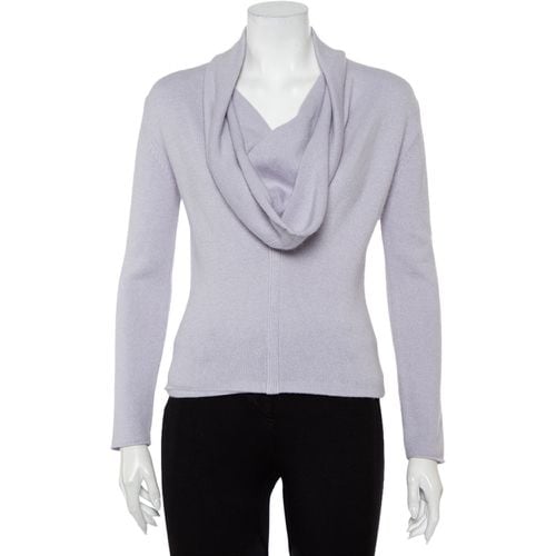 Rive Gauche Lilac Angora & Wool Cowl Neck Sweater S - Yves Saint Laurent - Modalova