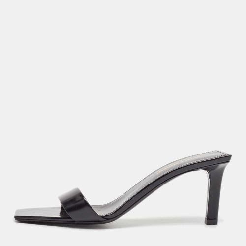 Saint Laurent Leather Slide Sandals Size 38 - Yves Saint Laurent - Modalova