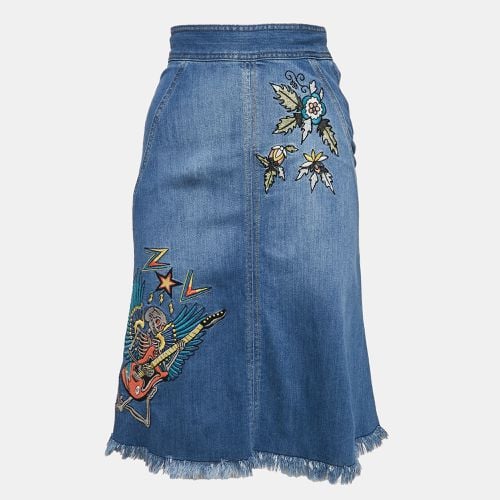 Embroidred Denim Jamille Brode Deluxe Knee-Length Skirt S - Zadig & Voltaire - Modalova