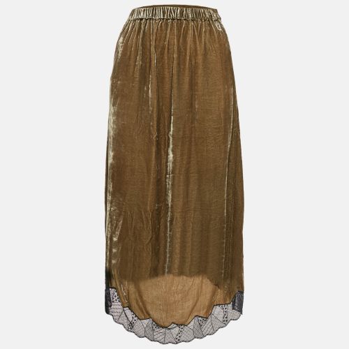 Lace Trim Joslin Velvet High-Low Midi Skirt M - Zadig & Voltaire - Modalova