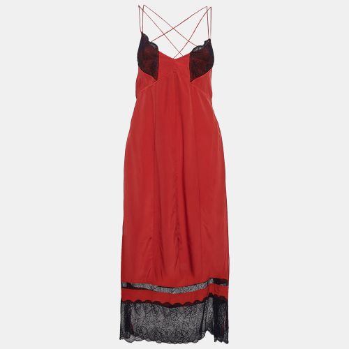 Lace Trim and Silk Roses Deluxe Slip Dress M - Zadig & Voltaire - Modalova