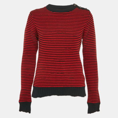 Blue Stripe Wool Knit Crewneck Sweater XS - Zadig & Voltaire - Modalova