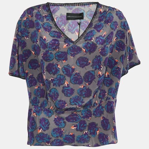 Printed Silk Toy Roses Deluxe Blouse M - Zadig & Voltaire - Modalova