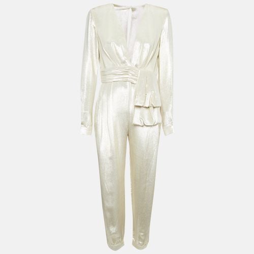 Silk Blend Lamé Jumpsuit M - Zuhair Murad - Modalova