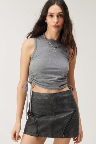 Womens Ruched Side High Neck vest Top - - S - Nasty Gal - Modalova