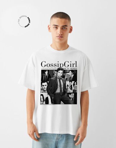 Camiseta Gossip Girl Manga Corta Hombre Xs - Bershka - Modalova