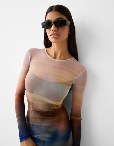 Gafas Sol Rectangulares Polarizadas Mujer - Bershka - Modalova