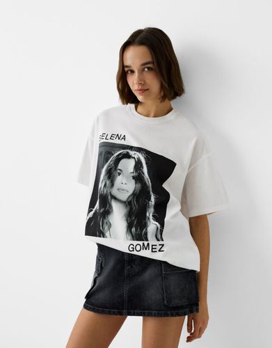 Camiseta Selena Gomez Manga Corta Print Mujer L - Bershka - Modalova