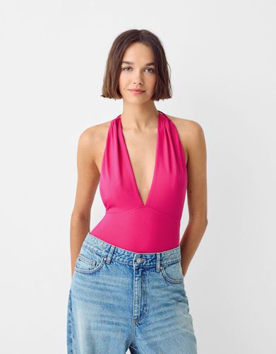 Body Halter Cut-Out Mujer S - Bershka - Modalova