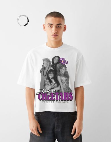 Camiseta Cheetah Girls Manga Corta Cropped Hombre L - Bershka - Modalova