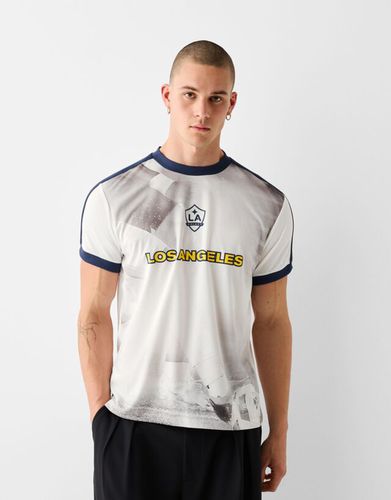 Camiseta Técnica La Galaxy Print Hombre M - Bershka - Modalova
