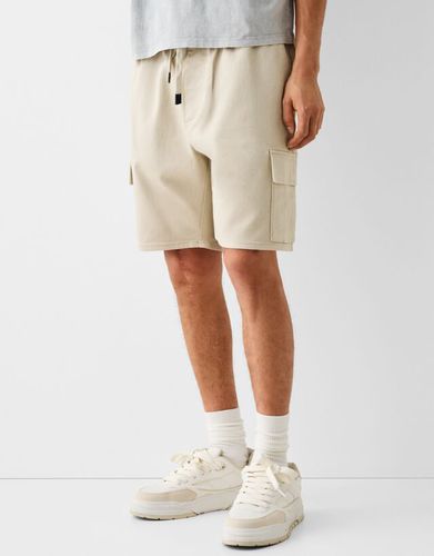 Bermuda Jogger Cargo Soft Hombre Xs - Bershka - Modalova