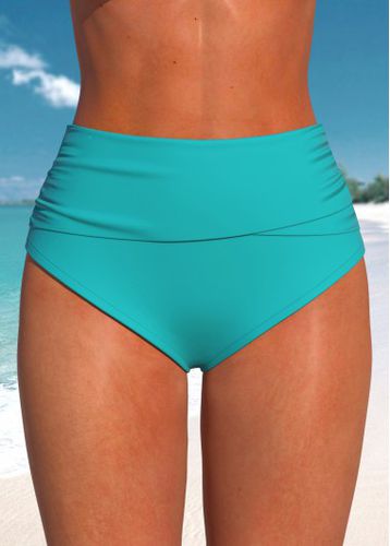 High Waisted Stretch Turquoise Bikini Bottom - unsigned - Modalova