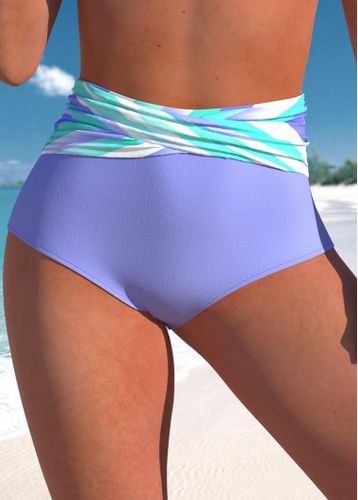 High Waisted Striped Light Purple Bikini Bottom - unsigned - Modalova