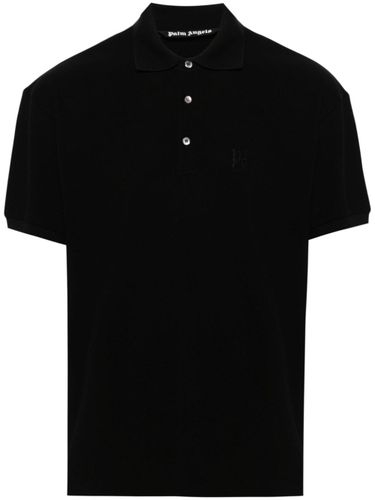 Short-Sleeved Polo Shirt - Palm Angels - Modalova