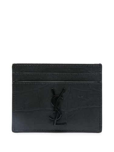 Saint Laurent Leather Card Holder - Saint Laurent - Modalova