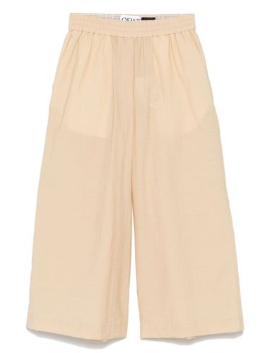 Cotton Blend Cropped Trousers - LOEWE PAULA'S IBIZA - Modalova