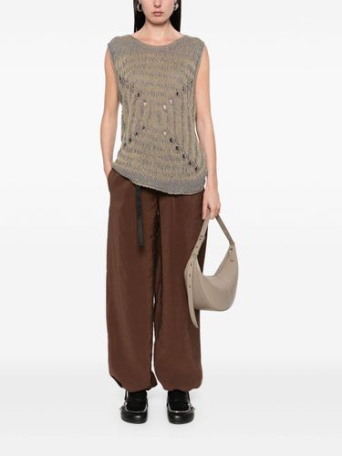 WHITE SAND- Wide-leg Trousers - WHITE SAND - Modalova
