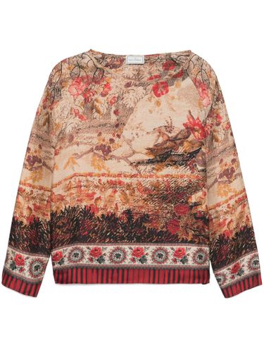 Printed Silk Blouse - Pierre Louis Mascia - Modalova