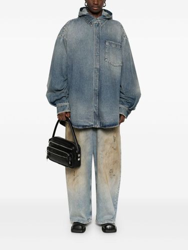 BALENCIAGA- Hooded Denim Jacket - Balenciaga - Modalova