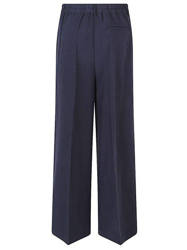 Linen Blend Wide-Leg Trousers - FRONT STREET 8 - Modalova
