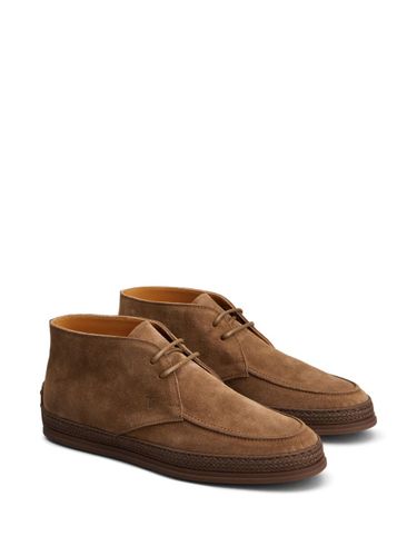 TOD'S- Suede Leather Ankle Boots - Tod's - Modalova